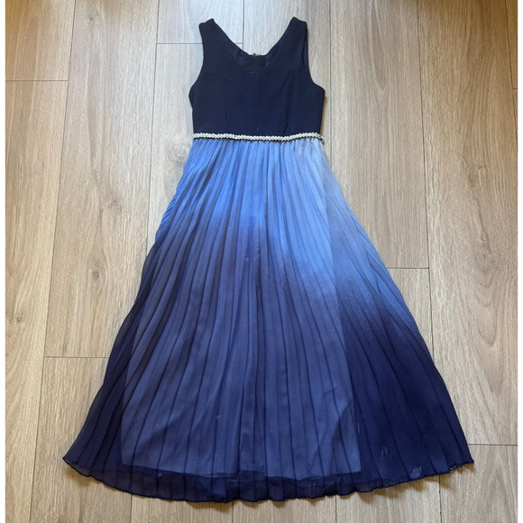 Speechless Girls' V Neck Maxi Party Dress LOVE Belted Size 7 Gown Party Formal - Picture 1 of 8